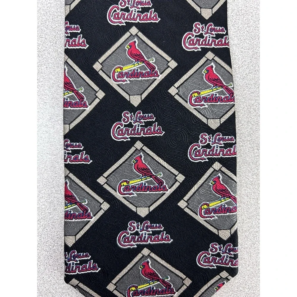 RM Sport 1998 St. Louis Cardinals‎ 100% Silk Necktie Made In USA Vintage MLB